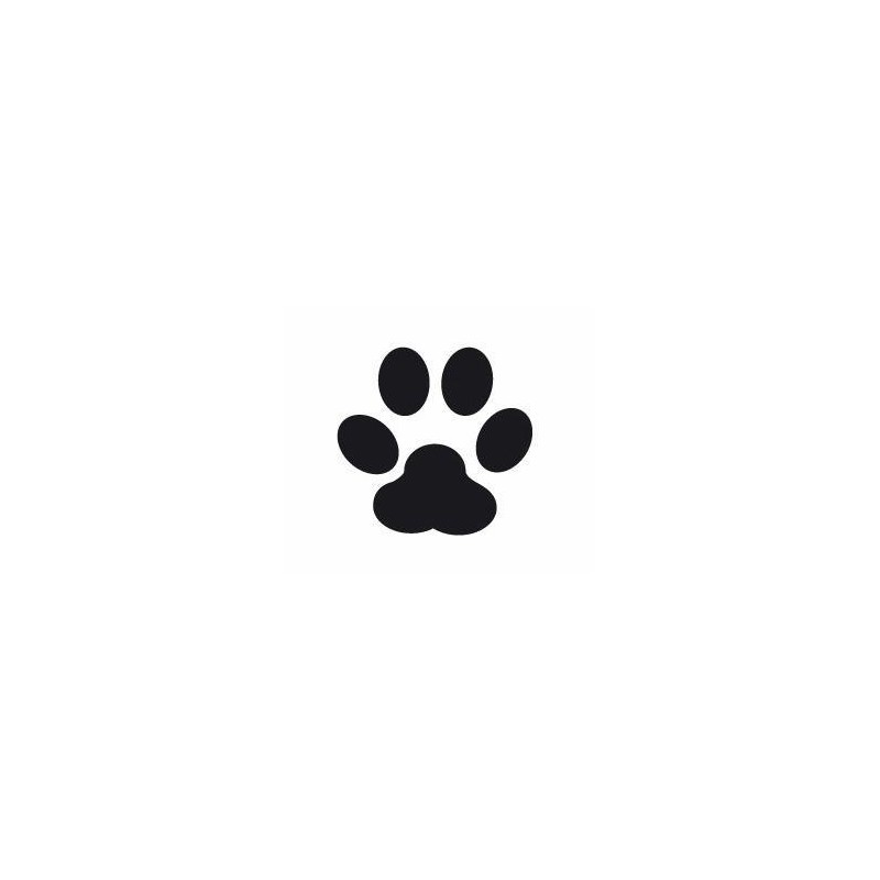 Easy punch paw print 15X16MM