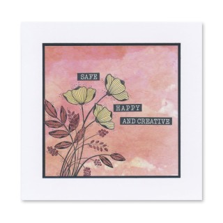 (ACC-CA-31459-88)Groovi - Designer paper HIBISCUS LOOSE LEAF INFUSIONS COLLAGE PAPER 8" X 8"