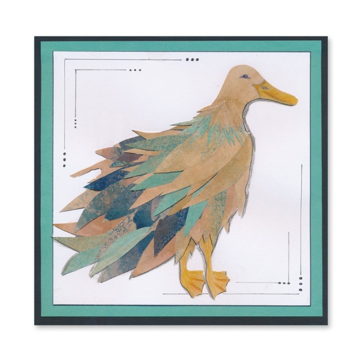 (ACC-CA-31460-88)Groovi - Designer paper PEPPERMINT LOOSE LEAF INFUSIONS COLLAGE PAPER 8" X 8"