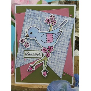 (BBCS10001)Clear Stamps - Berries Beauties - Happy Blue Birds - Bird
