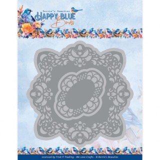(BBD10001)Dies - Berries Beauties - Happy Blue Birds - Happy Frame