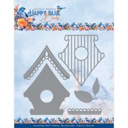 (BBD10002)Dies - Berries Beauties - Happy Blue Birds - Happy Birdhouse