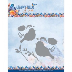 (BBD10003)Dies - Berries Beauties - Happy Blue Birds - Happy Birds