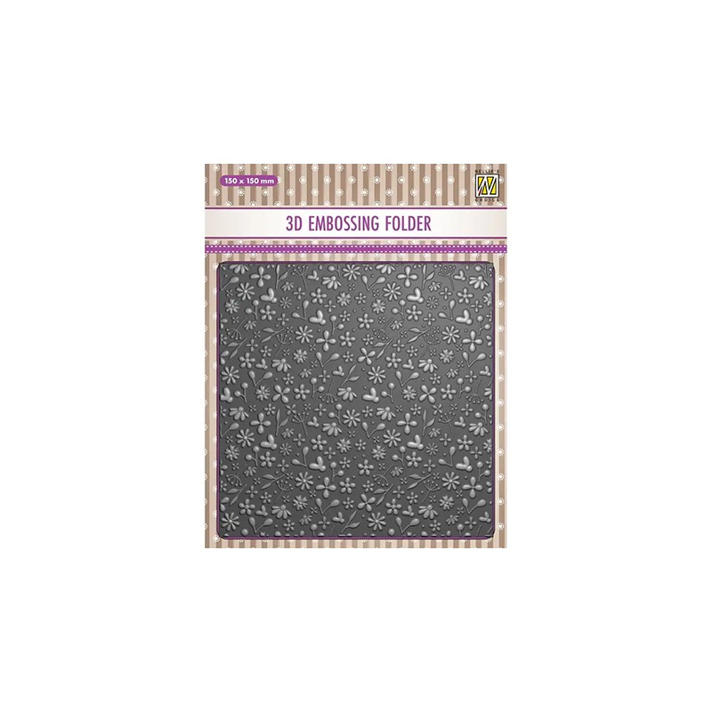 (EF3D083)Nellie's Choice Embossing Spring Flowers