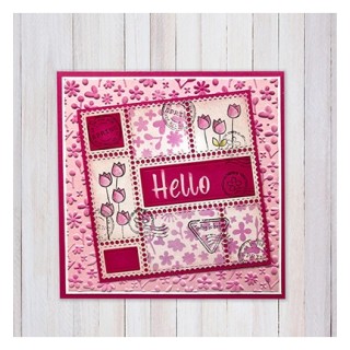 (EF3D083)Nellie's Choice Embossing Spring Flowers
