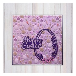 (EF3D085)Nellie's Choice Embossing Bunny's Carrots