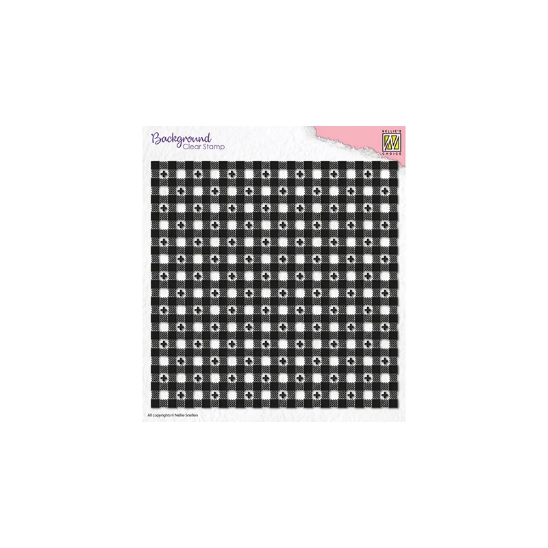 (NSCS001)Nellie`s Choice Clearstamp - Clover Squares