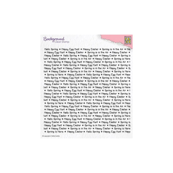 (NSCS002)Nellie`s Choice Clearstamp - Happy Easter