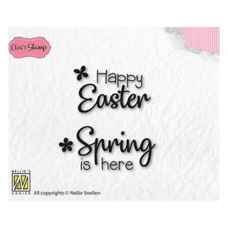(NSCS003)Nellie`s Choice Clearstamp - Easter and Spring
