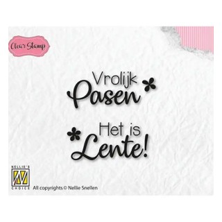 (NSCS004)Nellie`s Choice Clearstamp - Pasen en Lente