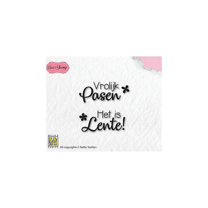 (NSCS004)Nellie`s Choice Clearstamp - Pasen en Lente
