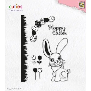 (NSCS006)Nellie`s Choice Clearstamp - Set A5 Hoppy Easter