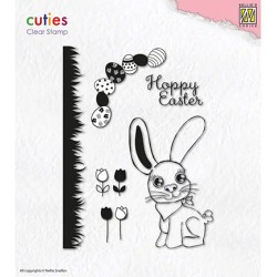 (NSCS006)Nellie`s Choice Clearstamp - Set A5 Hoppy Easter