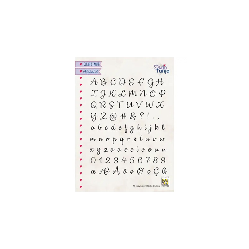 (ALCS003)Nellie`s Choice Clearstamp - Alphabet Lena-2