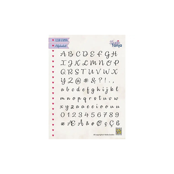 (ALCS003)Nellie`s Choice Clearstamp - Alphabet Lena-2