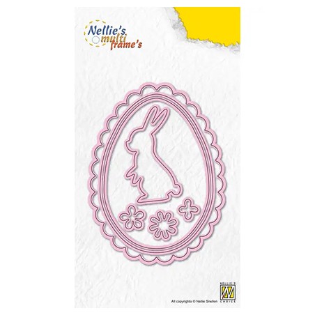 (MFD159)Nellie's shape dies Easter Bunny Egg
