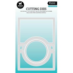 (SL-ES-CD787)Studio Light SL Cutting Die Circle folding card shape Essentials nr.787