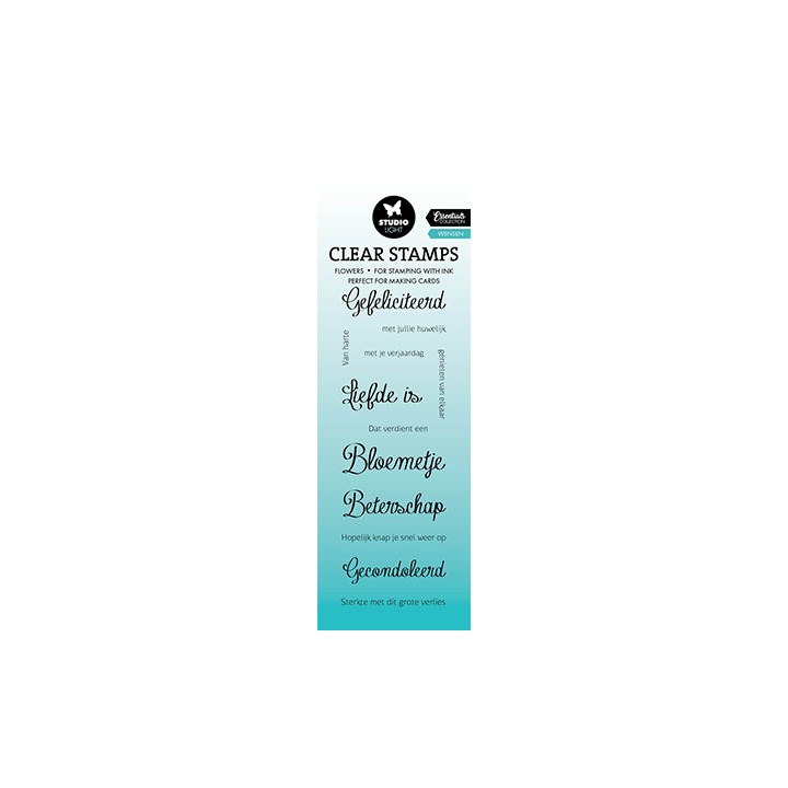 (SL-ES-STAMP590)Studio light SL Clear stamp Wensen Essentials nr.590