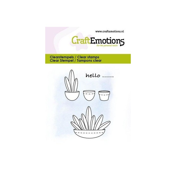 (5074)CraftEmotions clearstamps 6x7cm - Cactus 1