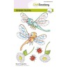 (2720)CraftEmotions clearstamps A6 Daryl dragonfly Lian Qualm