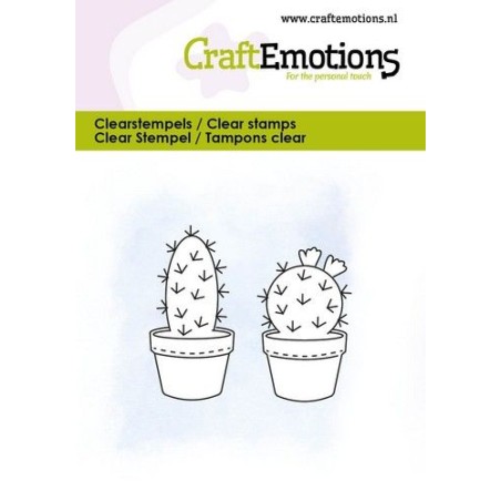 (5081)CraftEmotions clearstamps 6x7cm - Cactus 3