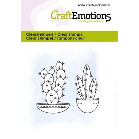 (5082)CraftEmotions clearstamps 6x7cm - Cactus 4