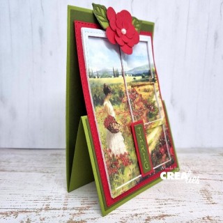 (CLCZ576)Crealies Cardzz (Double) Z-fold / Easel card rectangle (H) 14,5x10,5cm