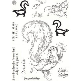(PI255)Pink Ink Designs Stinkin' Cute A5 Clear Stamps