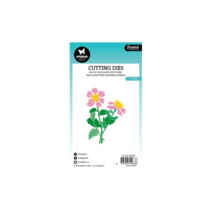 (SL-ES-CD794)Studio Light SL Cutting Die Flowers Essentials nr.794