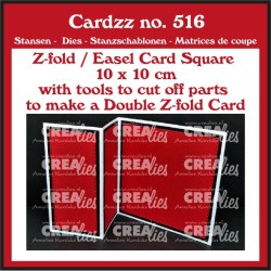 (CLCZ516)Crealies Cardzz (Double) Z-fold / Easel card 10 x 10 cm