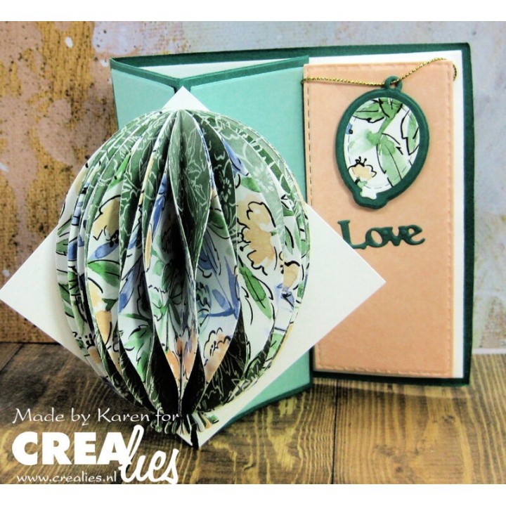 (CLCZ516)Crealies Cardzz (Double) Z-fold / Easel card 10 x 10 cm