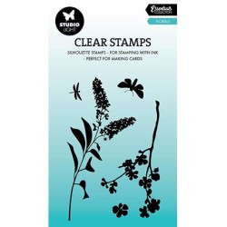 (SL-ES-STAMP614)Studio light SL Clear stamp Florals Essentials nr.614