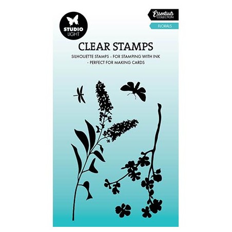 (SL-ES-STAMP614)Studio light SL Clear stamp Florals Essentials nr.614
