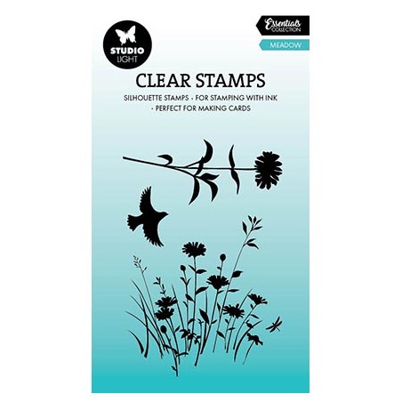 (SL-ES-STAMP615)Studio light SL Clear stamp Meadow Essentials nr.615