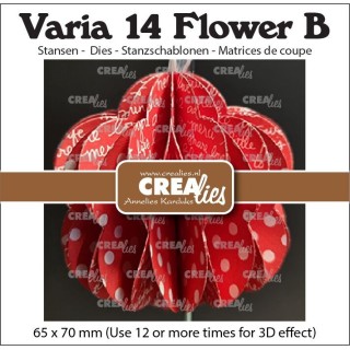 (CLVAR14)Crealies Varia 3D flower B 65x70mm
