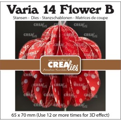 (CLVAR14)Crealies Varia 3D flower B 65x70mm