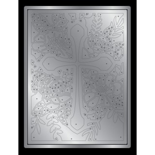 (CC-MD-FLCR)Crafter's Companion Floral Cross Metal Dies (2pcs)