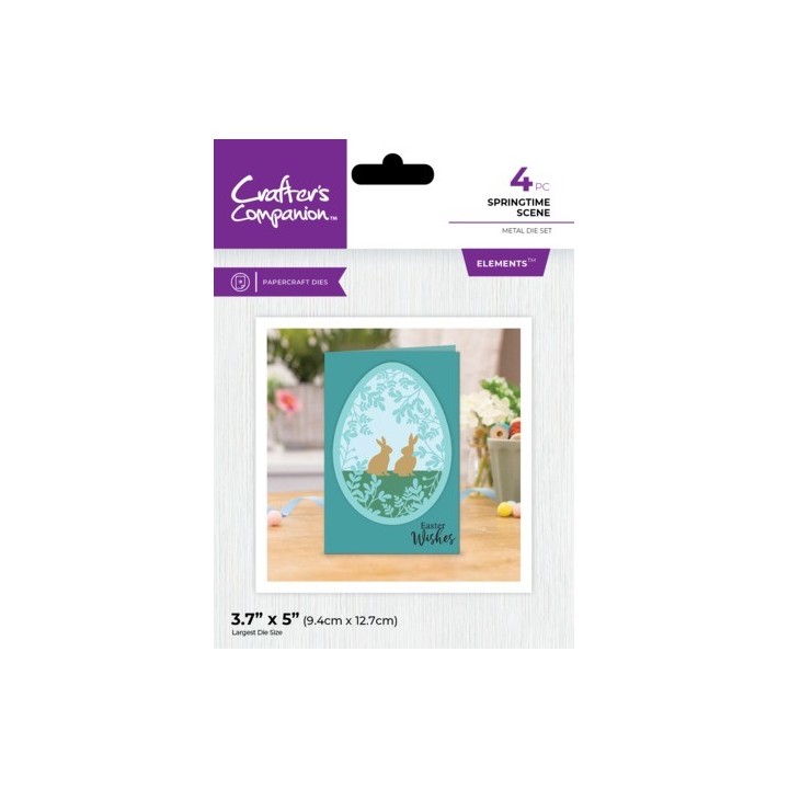 (CC-MD-SPSC)Crafter's Companion Springtime Scene Metal Dies (4pcs)