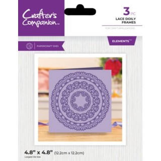 (GEM-MD-ELE-LADO)Crafter's Companion Lace Doily Frames Elements Dies
