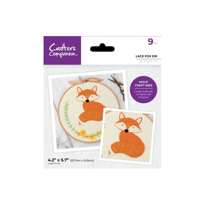(CC-MCD-LFOX)Crafter's Companion Multi Craft Dies Lace Fox
