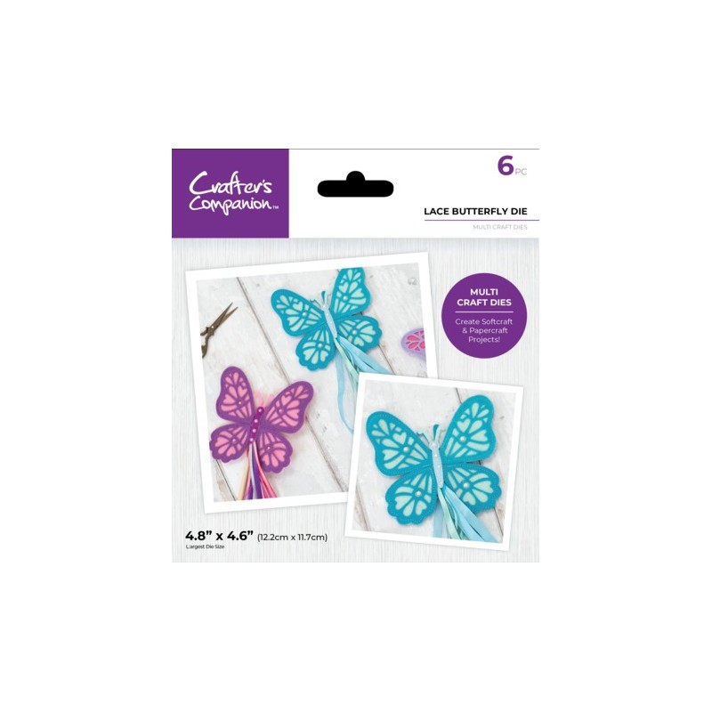 (CC-MCD-LBUT)Crafter's Companion Multi Craft Dies Lace Butterfly