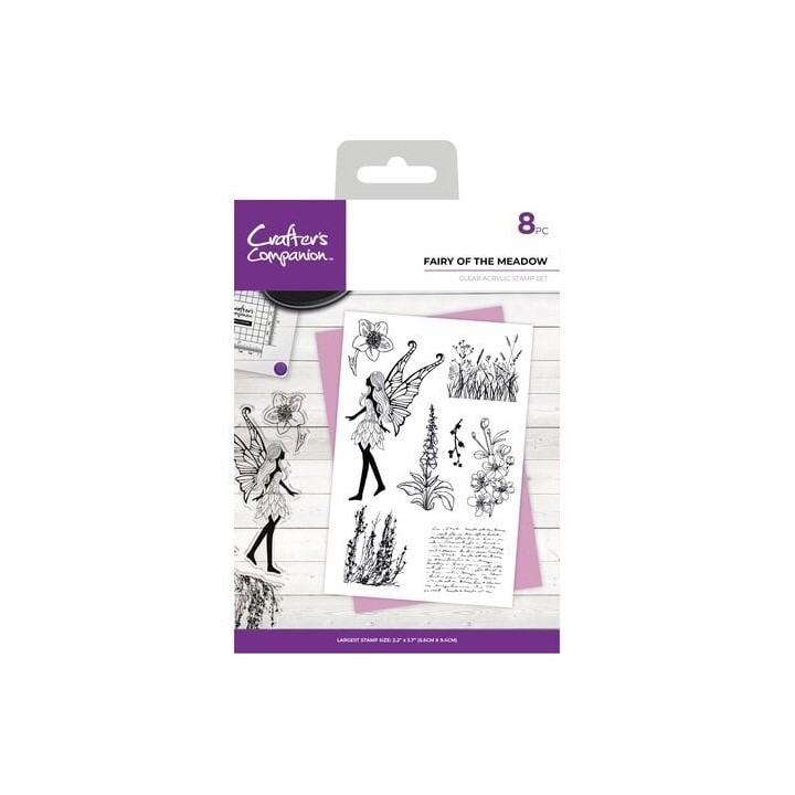 (CC-CA-ST-FOTM)Crafter's Companion Spring Fairy Trend Clear Stamp Fairy of the Meadow