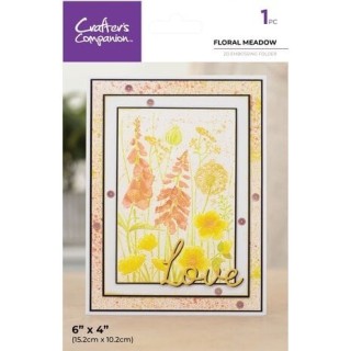 (CC-EF4-FLME)Crafter's Companion Spring Fairy Trend Embossing Folder Floral Meadow