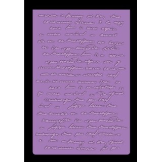 (NG-HY-EF4-HWL)Crafter's Companion Hydrangea 2D Embossing Folder Handwritten Letter