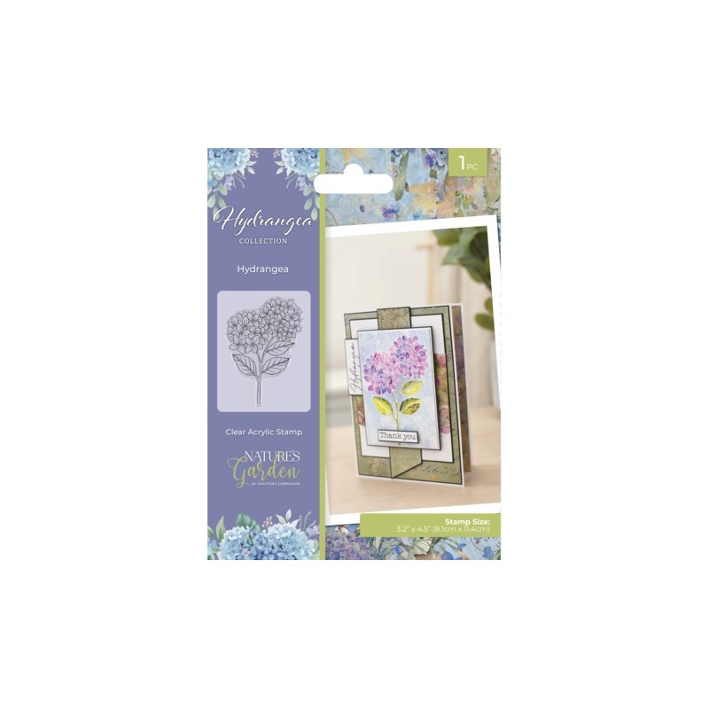 (NG-HY-CA-ST-HYD)Crafter's Companion Hydrangea Clear Stamp Hydrangea