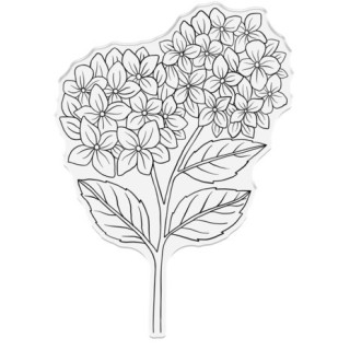 (NG-HY-CA-ST-HYD)Crafter's Companion Hydrangea Clear Stamp Hydrangea