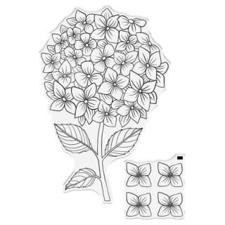 (NG-HY-STD-STH)Crafter's Companion Hydrangea Stamp & Dies Statement Hydrangea