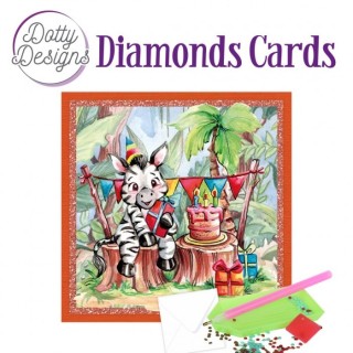 (DDDC1171)Dotty Designs Diamond Cards - Zebra Party
