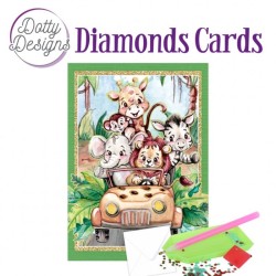 (DDDC1172)Dotty Designs Diamond Cards - Jungle Car