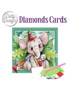 (DDDC1173)Dotty Designs Diamond Cards -  Elephant Party